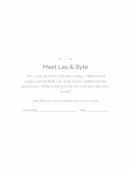 Story page: Meet Leo & Byte