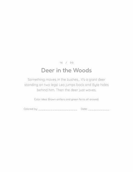 Story page: Deer in the Woods